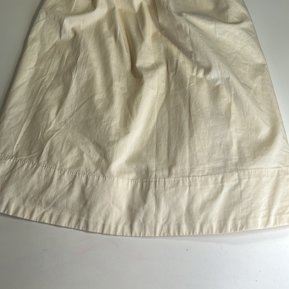 EVERLANE WOMENS TWO POCKRT NOIROHIO VINTAGE CREAM ORGANIC COTTON SKIRT SZ 00 - Picture 8 of 11